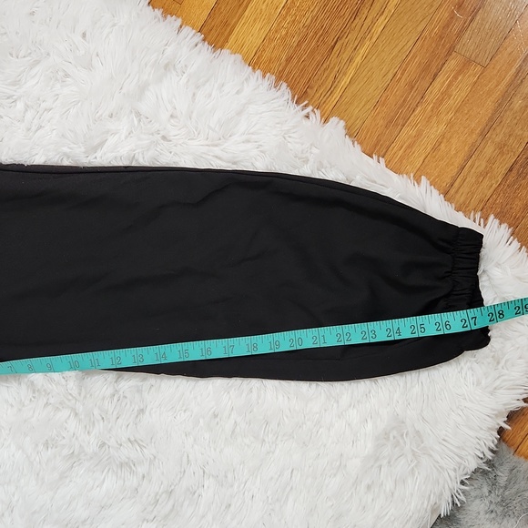 Hot Topic Black Strap Suspender Ultra Hi-Rise Jogger Pants - Picture 14 of 14